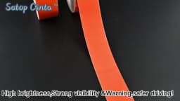 5cm*5M Reflective Tape Safety Warning Orange Reflect Sticker Waterproof Reflectors Protective Strips Film Auto Motorcycle Decals