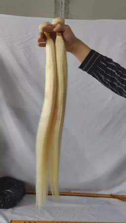 20 22 24 Inch 613 Blonde Straight Human Hair Bundles Can Be Dyed Brazilian Top Quality Raw Bundles Human Hair 3 Days Delivery