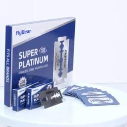 100PCS Stainless Steel Material Durable Barber Shaving Blade Double Edge Safety Razor Extra Stainless Blades