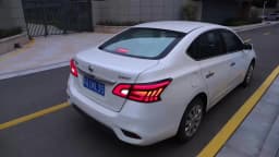 LED Tail Lights for Nissan Sentra 2013-2019 B17 Sylphy Nismo Start-up Animation Sequential Signal Black Rear Lamps Assembly