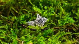 925 Silver Plating Witches Knot Rings for Women Obsidian Celtic Trinity Knot Ring Pagan Wicca Cross Jewelry New Year Gift