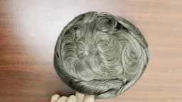 New Wigs Men Toupee Full PU 0.12-0.14cm ISKIN With Knots Men's Capillary Prosthesis Indian Real Human Hair Wig Natural Hairpiece