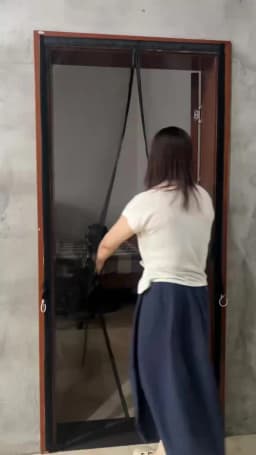 Magnetic Door Screen Custom Size Mosquito Net Curtain Fly Insect Automatic Closing Invisible Mesh for Kitchen Indoor Living Room