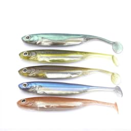 PRO BEROS 5Pcs Soft Fishing Lure Silicone Bait 6g/10g Shad Wobbler Craft Rubber Fish Swimbait For Bass Perc Pike Zander