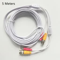 5/10/20 Meters BNC+DC Connector 2 in 1 BNC CCTV Cable Coaxial Video Power AHD Cameras White Wires for Analog CCTV DVR System