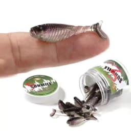 SUNMILE 20pcs Fishing Soft Bait Worm Artificial Baits 3.6cm/0.8g Rock Fishing Wobblers Leurre Souple Lure Perch Trout Bass Lures