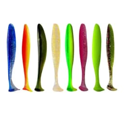 Fishing Lure 55mm 70mm 90mm T Tail Worm Soft Bait Jigging Wobblers Tackle Bass Pike Artificial Silicone Swimbait