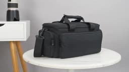 Camera Bag Travel Camera Shoulder Bag Water-resistant Shock-proof for Mirrorless Camera W/ Removable Dividers and Shoulder Strap