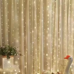 USB LED Curtain String LightsRemote Festoon 8 Modes Garland Lamp Wedding Outdoor Bedroom Muslim Ramadan Decorations EID Mubarak
