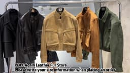 YOLOAgain 2026 Spring Short Suede Bomber Jacket Women Genuine Sheepskin Leather Jacket Ladies