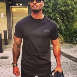 Men's Summer Patchwork Short Sleeve T-Shirt Gym Fitness Workout Bodybuilding Running Breathable Sports Tee Male Casual Tops Male