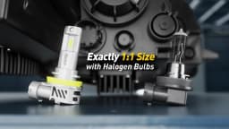2Pcs AUXITO M3S H8 H11 LED Headlight Bulb Canbus Super Bright with 16-CSP Chips Hb3 9005 LED Lights for Car 20000LM 80W 2024 NEW