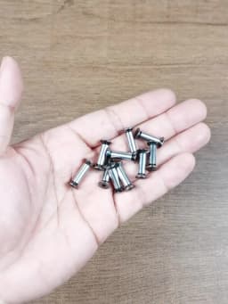 10pcs/lot Knife Handle Bolt Rivets Scale Screw Fastener Nut Flat Hex Head Knives Fastening DIY Making Material