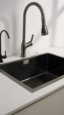 Nano Matte Black Kitchen Sink Above Counter or Undermount Sinks Vegetable Washing Basin Stainless Steel Single Bowl Sink Kitchen