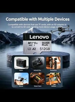 Lenovo Memory Card 1TB High Speed Full HD Video Card 512GB MINI SD Card with Adapter 256GB 128GB Micro SD Card TF Card 64GB