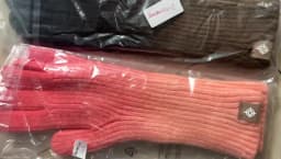 Winter Gloves for Women New Gradient Touchscreen Gloves Stretch Knit Warm Arm Mittens Outdoor Non-Slip Exposed Finger Guantes