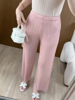 Miyake Pleated Loose Plus Size Pants Female 2025 Summer New High-end Thin Wide-leg Casual High Waist Pleated Straight Pants Thin