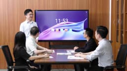 65 75 86 Inch Smart Tv for Classroom and Conference, Digital Electronic Whiteboard 4K HD Touch Screen Interactive Board On Wheel