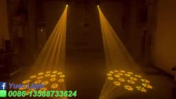 YUER NEW Mini 150W LED Moving Head Light Beam Spot 18 Rotating Prisms Dj Dmx Stage Light Effect Light Disco Dj Bar Wedding Club