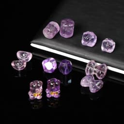 1 Pc Natural Amethyst Carved Faceless Cat Beads With Hole Cartoon Pendant For Jewelry Making Diy Necklac Bracelet Accessory