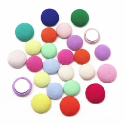 50pcs 12mm/15mm Mix Colors Fabric Covered Round Buttons Home Garden Flatback Cabochon Crafts Scrapbooking DIY