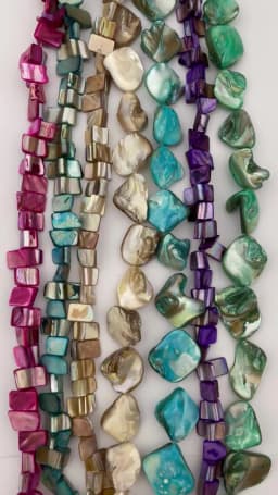 Natural Shell Coin Freefrom Stone Beads Loose DIY Strand 15 Inch For Necklace Bracelet Earring Jewelry Making