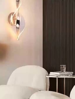 1pc/2pc Golden Snowflake, Cloudy Acrylic Wall Sconce for Living Room, Bedroom Home Decor, Modern LED Bedside Wall Sconce
