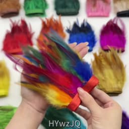1M 10-15cm Christmas Pheasant Feathers Trim Handmade DIY Party Plume Crafts Feathers Ribbon Wedding Sewing Clothes Decoration