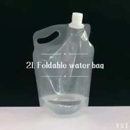 2L Water Bag Small Mouth Water Container for Cycling Climbing Outdoor Sports No Leakage Pouch for Survival Emergency Travel
