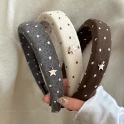 Wide edge black and white polka dot headband women's 2025 new pressure hair wash face hairhoop fashion headband hair accessories