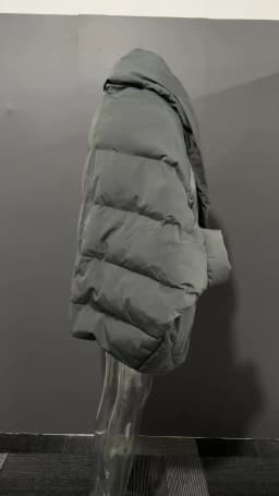 EAM Gray Big Size Keep Warm Down Jacket New Long Batwing Sleeve Warm Women Parkas Fashion Tide Autumn Winter 2026 CPG4506