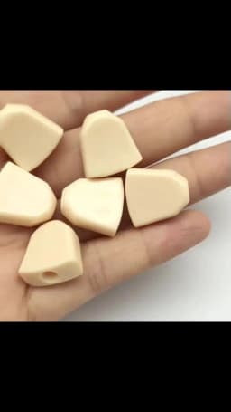 6pcs Wooden Folk Electric Guitar Tuners Handle Button Head Hat Handle Plastic Trapezoid Hand Cream Color