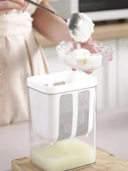 Yogurt Filter Food Strainer 1100ML Yogurt Machine Filter Screen Cold Extraction Whey Separation Tools Cheese Moisture Separator