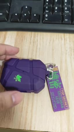 For Airpods Pro 2 Case,3D EVANGELION Anime TPU Shockproof Earphone Cover For Airpods 4 3 2 1 Cover With Keychain Funda