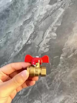 Brass Shut Off Ball Valve With Butterfly Handle For Fuel Gas Water Oil Air 1/4" 3/8" 1/2" 3/4" Female To Female Thread Two Way