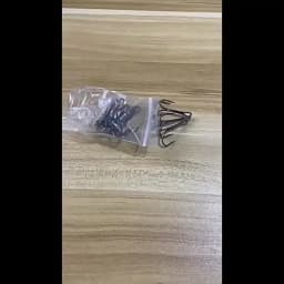 50pcs/box Sharp High Steel Carbon Fishing Treble Hook Strong Crank Barbed Jig Hooks for Carp Sea Fishing Fly Tying Lure 2-14#