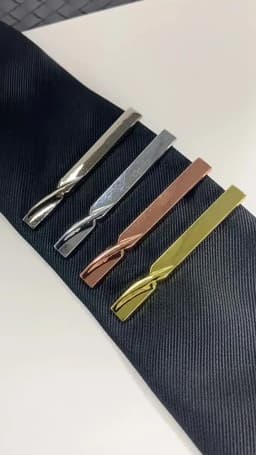1Pcs Fashion Tie Clip for Men Copper Simple Bar Clasp Practical Mens Classic Tie Clips Clamp Pin Jewelry Necktie Wedding Gift