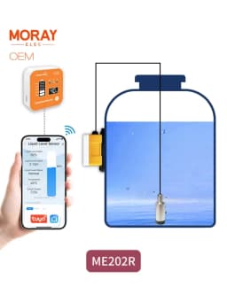 Moray ME202R 5m 433MHz Submersible High Accuracy Remote Alarm LED Temperature Display WIFI Tank Level Sensor