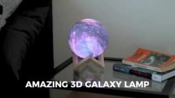 D2 3D Printing Moon Galaxy Lamp Light 16 Color Change Touch And Remote Control Kids Night Light Bedroom Room Decor As Gifts Lamp