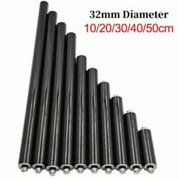 Carbon Fiber Extension Pole 32mm Diameter with 5/8 11 Thread for GPS Surveying Rod Compatibility Length Options 10cm to 50cm