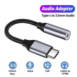 NNBILI USB Type C To 3.5mm Aux Adapter Jack Audio Cable Earphone Cable Converter for iPhone 15 Samsung S24 S23 Ultra Xiaomi 14