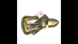 Antique Brass Plated Western Cowboy Rodeo 3PCS Set Floral Carved Replacement Jeans Apparel Leather Belt Buckle Fit 35mm Strap