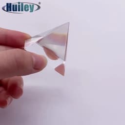Prism Optical Glass Crystal Pyramid Bottom Side 40mm Rectangular Pyramid Polyhedral Popularization of Science Studying