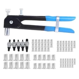 86PCS/Set Rivet Nuts Kit M3-M8+ Rivet Nut Gun+ Nut Rivet Mandrels Repairtool Rivet Flatheadscrew Crimp Plier Insert Rivet Nuts