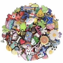 Random 30-100Pcs Sanrio Series Shoe Charms For Clogs Sandals Shoe Decorations Accessories Buckle For Christmas Birthday Gifts