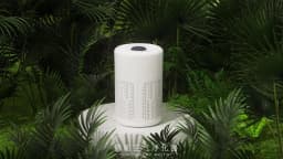 Air Purifier Smoke Odor Negative Ion Generator USB Portable Air Cleaner for Household HEPA Filter Efficient Purifying Air