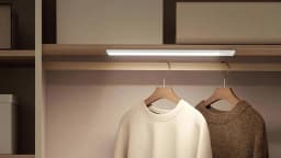 Motion Sensor Cabinet Light USB Rechargeable LED Under Cabinet Light 3 Colors Dimmable Magnetic Night Light