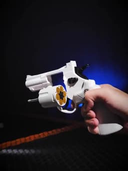 Magnum ZP5 357 Automatic Continuous Soft Dart Blaster Toy with Multiple Safe Darts Outdoor Action Play Set for Kids and Adults