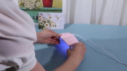 LINMANDA Mini Nail Dryer Lamp 6W LED UV Portable Nail Dryer Curing Lamp Light for Gel Based Polish with 45s/60s Timer Setting