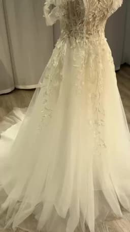 BEPEITHY Customized A Line Sweetheart Bride Wedding Party Dresses 2025 Sleeveless Sweep Off Shoulder Lace Ivory Bridal Gown